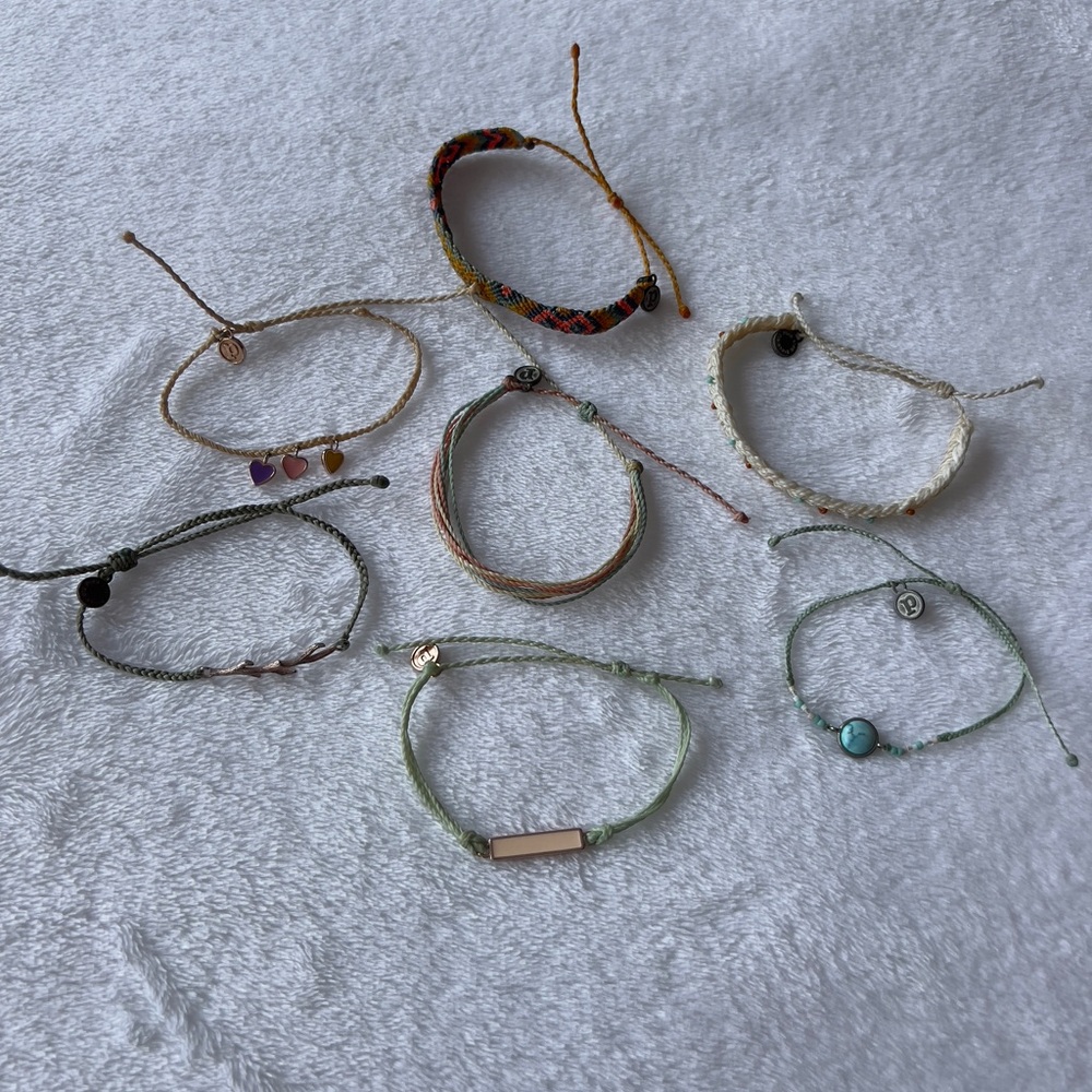 Colorful Women's Pura Vida Bracelet Set of 7